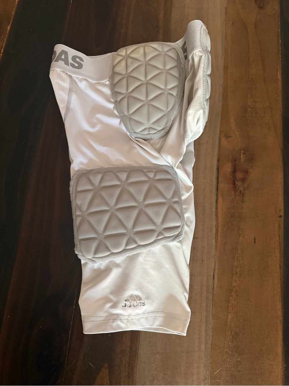 adidas White and Gray Football Pads